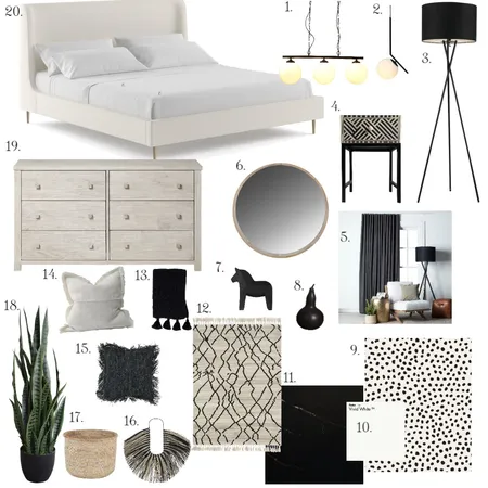 Bedroom Sample board final Interior Design Mood Board by BlueOrange Interiors on Style Sourcebook