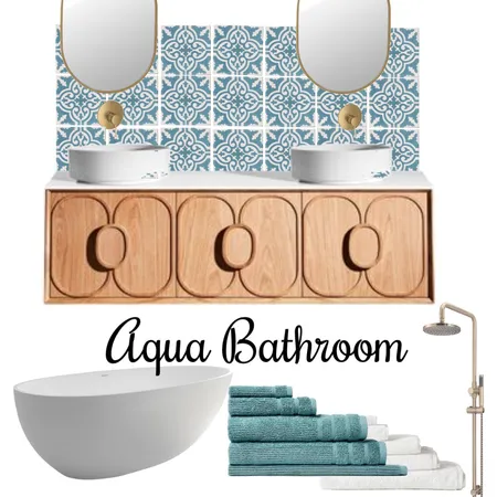 aqua bathroom Interior Design Mood Board by Di Taylor Interiors on Style Sourcebook