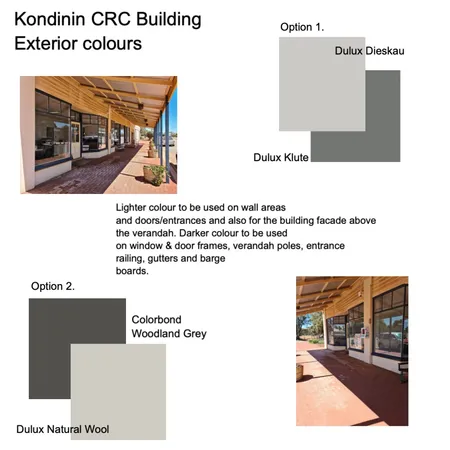 Exterior Colour Selections Kondinin CRC Interior Design Mood Board by Melissa Welsh on Style Sourcebook