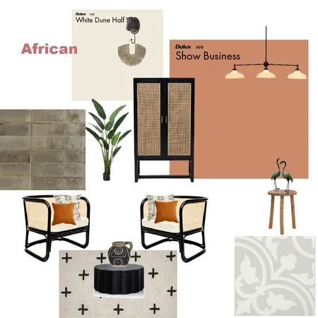 African Interior Design Mood Board by Swetha Varma on Style Sourcebook