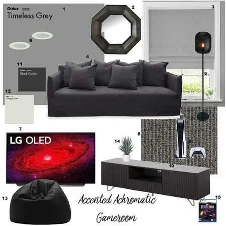 Gameroom Interior Design Mood Board by Brenda Maps on Style Sourcebook