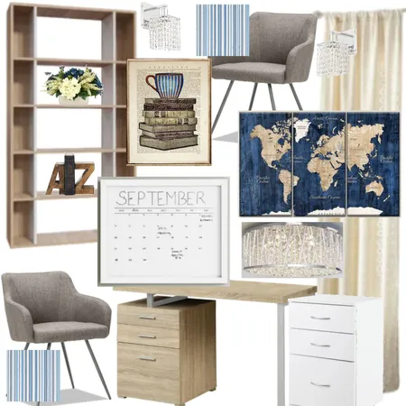 Module 9 - Office Interior Design Mood Board by Sarah on Style Sourcebook