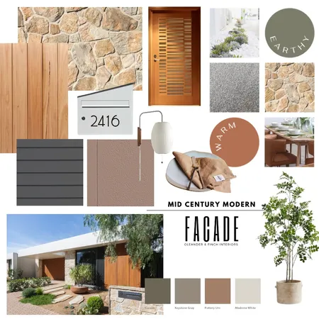 James Hardie - MCM Interior Design Mood Board by Oleander & Finch Interiors on Style Sourcebook