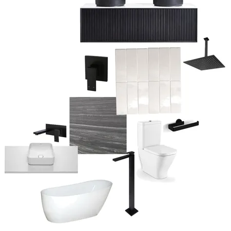 Black Design Bathroom Interior Design Mood Board by Marissa,fish on Style Sourcebook