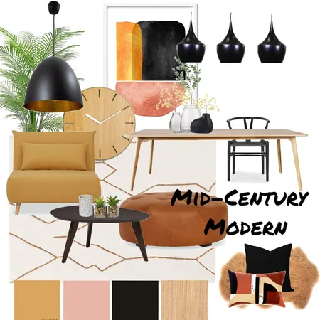 mid-century modern Interior Design Mood Board by Katelyn Scanlan on Style Sourcebook