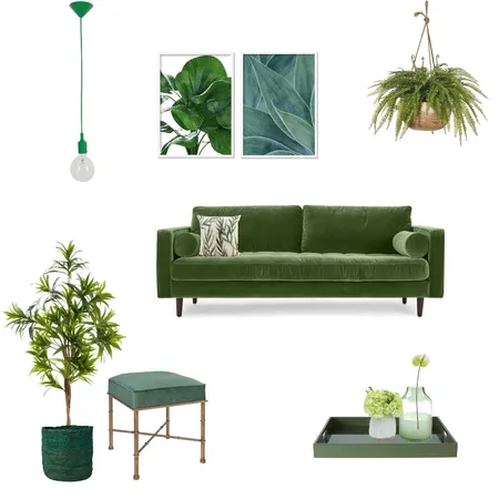 green Interior Design Mood Board by yossef on Style Sourcebook