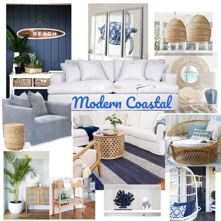 Modern Coastal Interior Design Mood Board by Sumara du Preez on Style Sourcebook