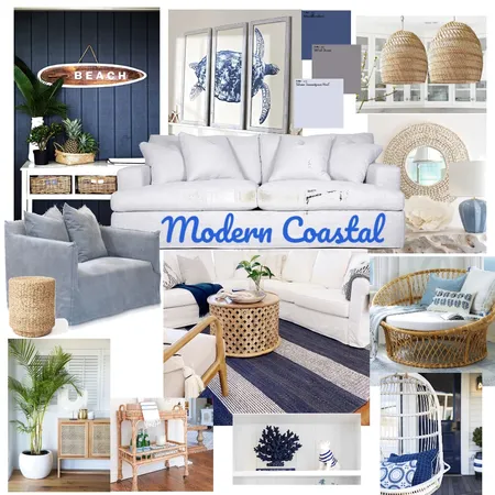 Modern Coastal Interior Design Mood Board by Sumara du Preez on Style Sourcebook