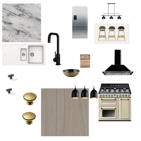 industrial kitchen mood Interior Design Mood Board by mnolia on Style Sourcebook