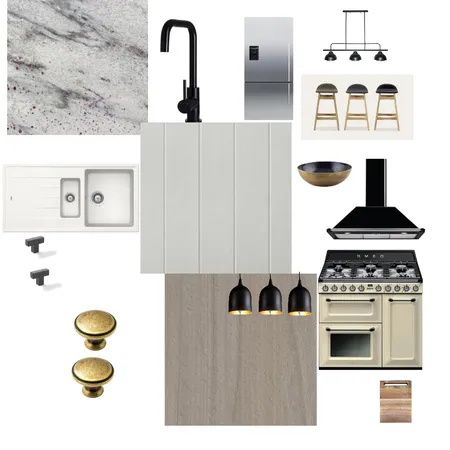 industrial kitchen mood Interior Design Mood Board by mnolia on Style Sourcebook