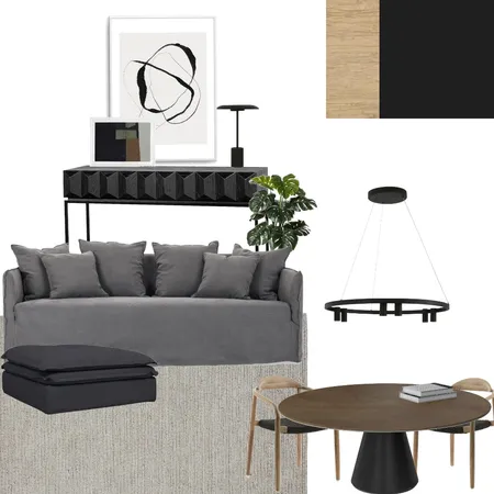 Moody Dark Interior Design Mood Board by Princess Tiatco on Style Sourcebook