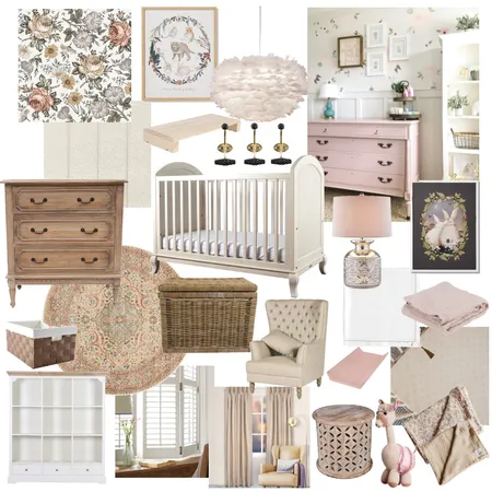 Girls nursery Interior Design Mood Board by KirstyT on Style Sourcebook