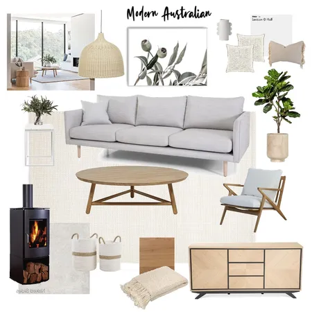 Modern Australian Living Room Interior Design Mood Board by Hails11 on Style Sourcebook