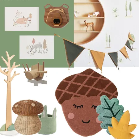 The forest kidsroom Interior Design Mood Board by YafitD on Style Sourcebook