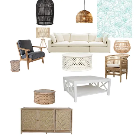 Coastal Living Room Interior Design Mood Board by nkarodia on Style Sourcebook