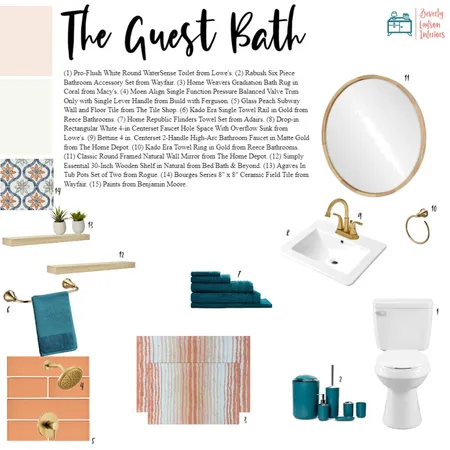 IDI Guest Bathroom Interior Design Mood Board by Beverly Zaske on Style Sourcebook