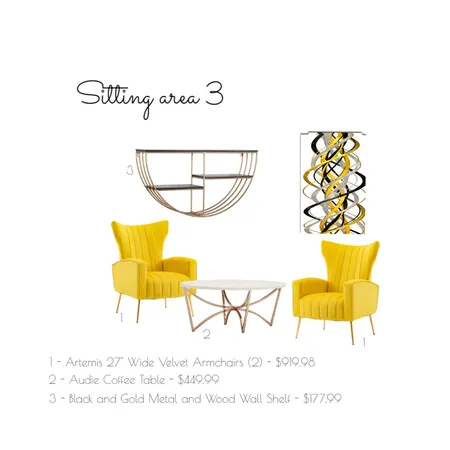 L100 Sitting area 3 Interior Design Mood Board by Andrea Design on Style Sourcebook