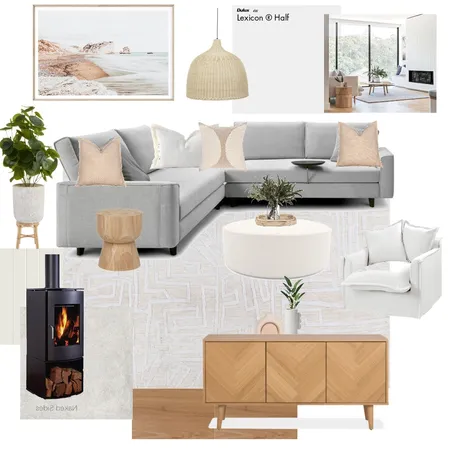 Earthy Modern Living Room Interior Design Mood Board by Hails11 on Style Sourcebook