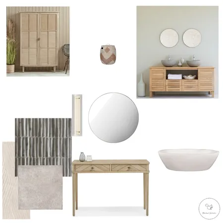 Organic Bathroom Interior Design Mood Board by Chestnut Interior Design on Style Sourcebook