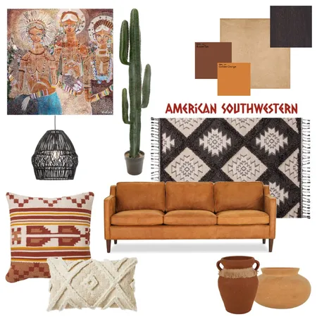 southwestern Interior Design Mood Board by danicali on Style Sourcebook