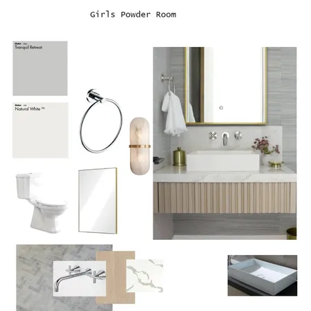 Girls Powder Room Interior Design Mood Board by Creative Solutions on Style Sourcebook