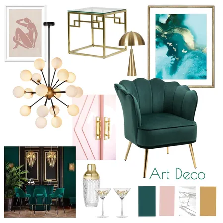 art deco Interior Design Mood Board by danicali on Style Sourcebook