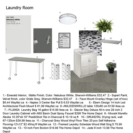 Andrea's Laundry Room Interior Design Mood Board by DarsyR on Style Sourcebook