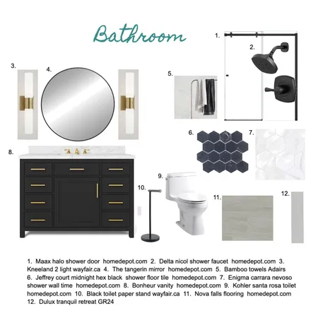 Bathroom Interior Design Mood Board by JackieHunt on Style Sourcebook