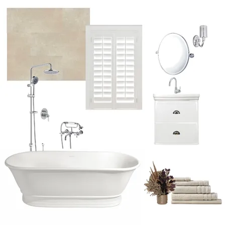 Coastal Traditional Bathroom Interior Design Mood Board by KMR on Style Sourcebook