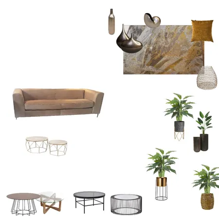 Living room grey/mustard tone Interior Design Mood Board by genief2 on Style Sourcebook