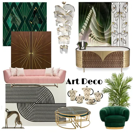 Art deco Interior Design Mood Board by Aikalajka on Style Sourcebook