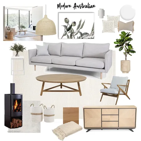 Modern Australian Living Room Interior Design Mood Board by Hails11 on Style Sourcebook