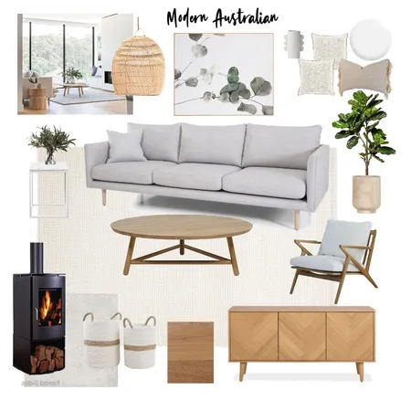 Modern Australian Living Room Interior Design Mood Board by Hails11 on Style Sourcebook