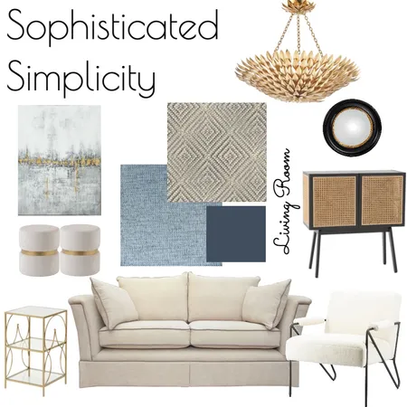 Sophisticated Simplicity Living Room Interior Design Mood Board by RLInteriors on Style Sourcebook