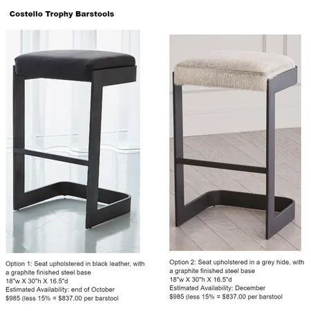 costello barstools Interior Design Mood Board by Intelligent Designs on Style Sourcebook