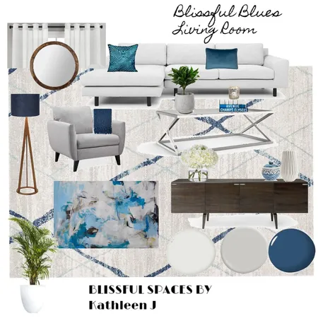 BLISSFUL BLUES Interior Design Mood Board by kathleen.jenkinson on Style Sourcebook