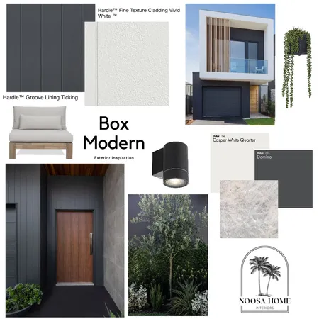 Box Modern Exterior Inspo Interior Design Mood Board by Noosa Home Interiors on Style Sourcebook