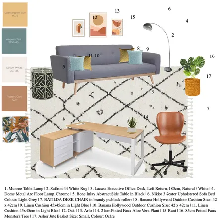 Study / Guest room Interior Design Mood Board by drnand@innate-chiropractic.com on Style Sourcebook