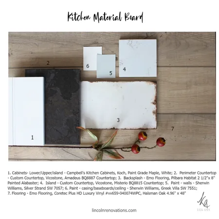 Kitchen material board Interior Design Mood Board by lincolnrenovations on Style Sourcebook