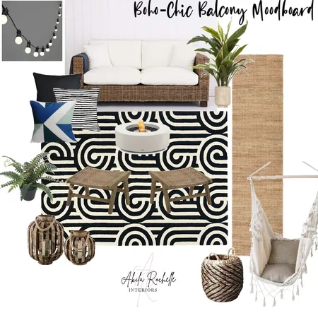 Boho-chic Balcony mood-board Interior Design Mood Board by AkilaRochelle Interiors on Style Sourcebook