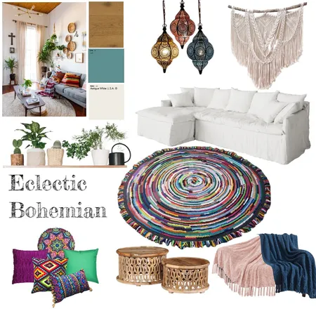 Eclectic Boho Interior Design Mood Board by Carissaroberts18@outlook.com on Style Sourcebook