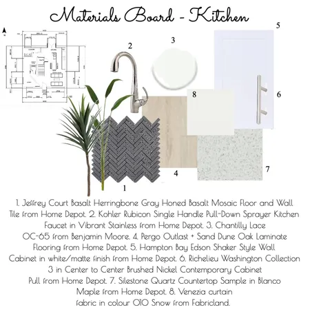 Materials Board - Kitchen Interior Design Mood Board by Simply Preeti on Style Sourcebook