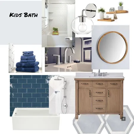 Crowley Kids Bathroom Interior Design Mood Board by OTFSDesign on Style Sourcebook