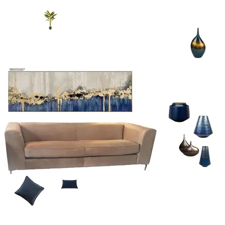 Living room etsy wall art blue Interior Design Mood Board by genief2 on Style Sourcebook