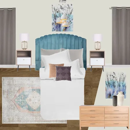 B14 - BEDROOM - TRANSITIONAL - LIGHT BLUE Interior Design Mood Board by Taryn on Style Sourcebook