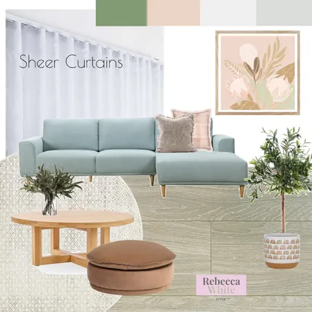 Sheer curtains Interior Design Mood Board by Rebecca White Style on Style Sourcebook