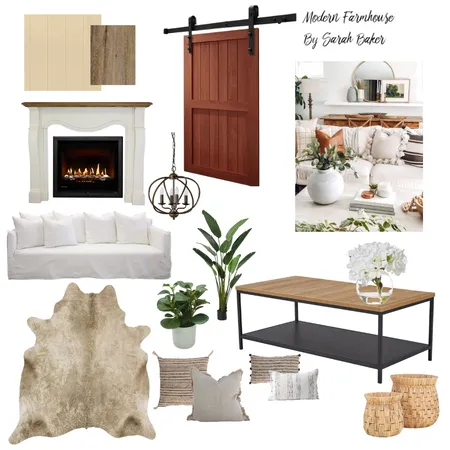 Modern Farmhouse Interior Design Mood Board by Sarah Falconer on Style Sourcebook