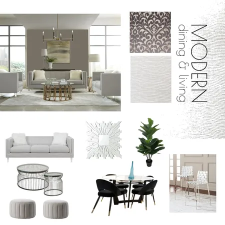 modern dining living Interior Design Mood Board by NDrakoDesigns on Style Sourcebook