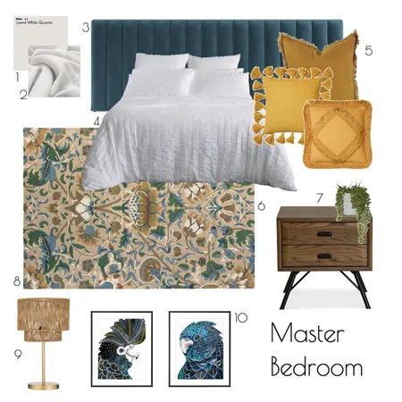 Master Bedroom Module 10 Interior Design Mood Board by Ceilidh on Style Sourcebook