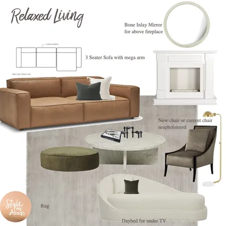 Relaxed Living with formal twist Interior Design Mood Board by Style My Abode Ltd on Style Sourcebook